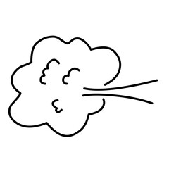 Hand Drawn Doodle Fart 