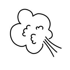 Hand Drawn Doodle Fart 