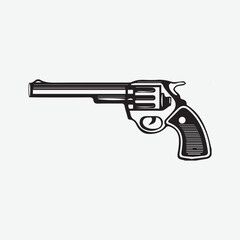 Gun Vector Clipart concept Design Black Color