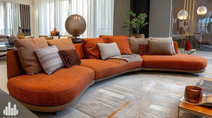 Living Room Sofa Setting: Images depicting sofas as key elements in living room settings