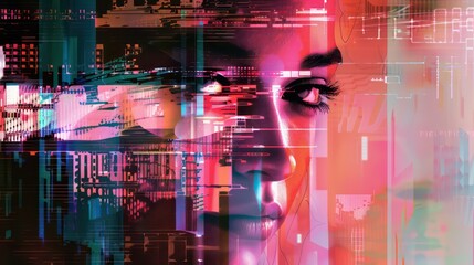 abstract illustration representing the concept of creativity and imagination in a digital background