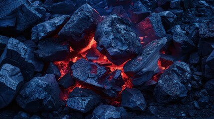burning coal texture background, dark and realistic