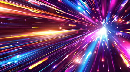 dynamic light speed abstract colorful wallpaper