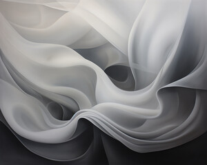 Fototapeta premium Develop an abstract art piece using only shades of gray to explore the nuances of light and shadow
