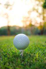 golf ball bokeh light background