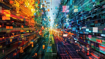 information digital overload wallpaper background