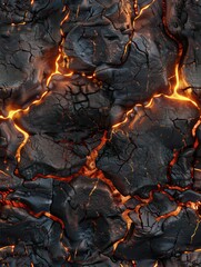 Fototapeta premium lava detailed cracked texture background