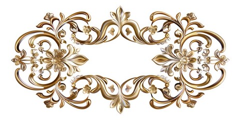 oval filigree border frame with free space in the center