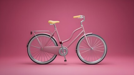 3D bicycle illustration cartoon