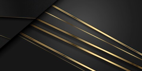 luxury stylized wallpaper in black and gold colors