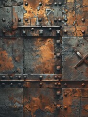 gaming map of a weathered texture metal floor