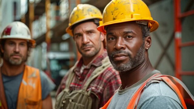The diverse three-person construction team will demonstrate expertise and commitment to excellence in all aspects of the job.