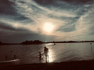 Fototapeta premium sunset at the beach