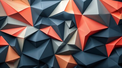 A geometric abstract pattern inspired by the art of origami and paper folding.