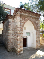 Kasim Pasha Mosque and Tomb, located in Menderes, Turkey, was built in the 16th century.