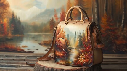 beautiful ladies bag with nice view