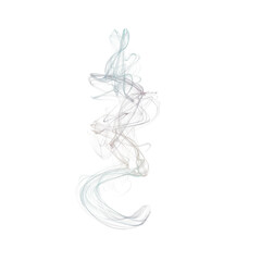 Abstract transparent shape, flowing smoke or hot steam