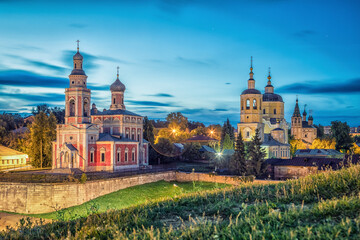 Churches in historical center of Serpukhov