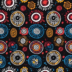 Ethnic handmade ornament, seamless pattern 