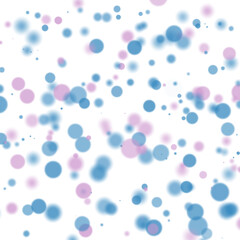 Background of blurred and clear multicolored transparent circles. Bokeh effect.