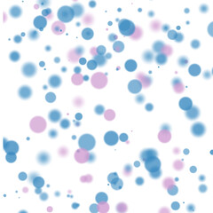 Background of blurred and clear multicolored transparent circles. Bokeh effect.