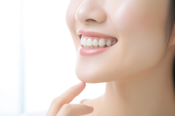 Obraz premium 女, 女性, 歯, 笑顔, 健康, 清潔, 綺麗, ホワイトニング, woman, female, teeth, smile, healthy, clean, beautiful, whitening