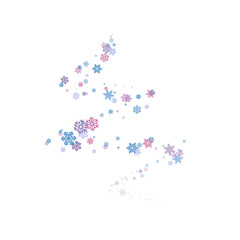 Swirl of colorful snowflakes, element for a holiday card