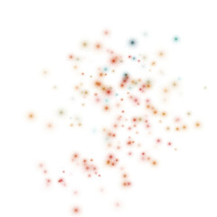 A cluster of multicolored glowing lights. Cosmic starry sky. Neon background