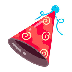 Party Hats Flat Stickers