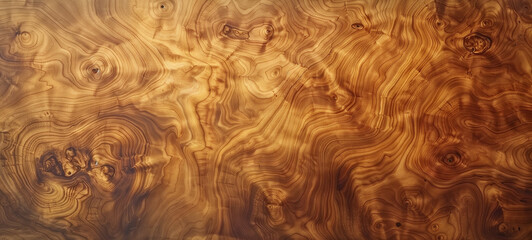 An olive wood surface showcasing its unique patterns and textures