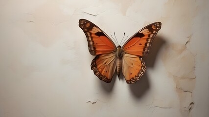 a butterfly on the wall