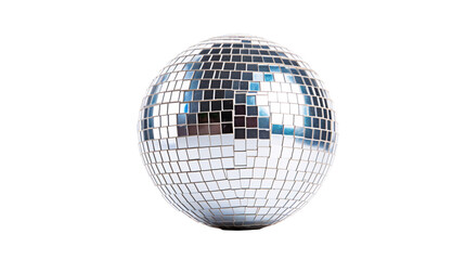 a disco ball with many small squares