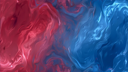Fototapeta na wymiar Vivid Blue and Red Abstract Art Depicting Elemental Contrast