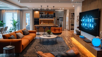 A Visual Depiction of the Internet of Things (IoT) Through a Heads-Up Display (HUD). An Innovative Technology Banner