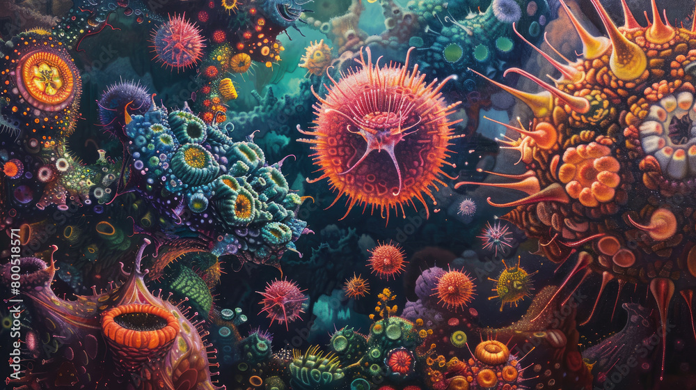 Poster Complexity of Microscopic Viruses Revealed