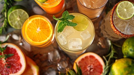 Cinco de mayo celebrating with cocktails