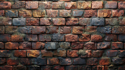 Textured brick wall architecture detail