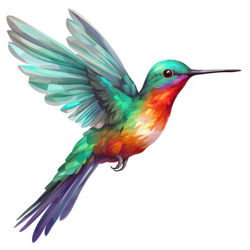 recommend clip art: Beautiful flying hummingbird on a transparent background