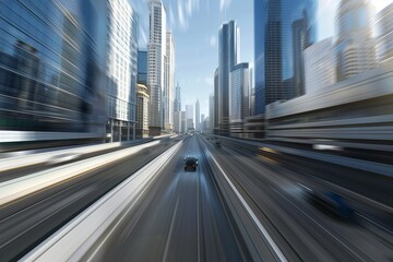Accelerated Virtual Reality City Highway: Pulsating Sensation of Speed in 3D Motion