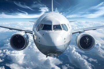 Fototapeta premium Aerospace Tech Driving Strategic Business Decisions: Inventive Aeronautic Solutions in the Universe of Creative Planning