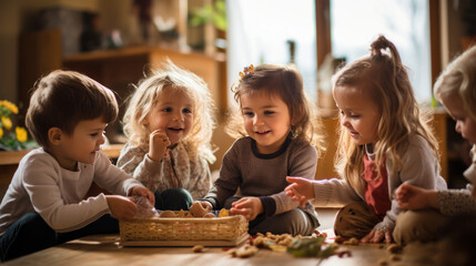 group of students in classroom