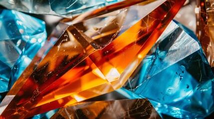  orange, blue, and yellow