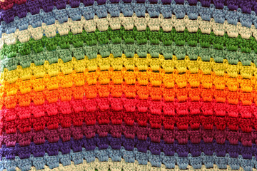 rainbow embroidery thread background