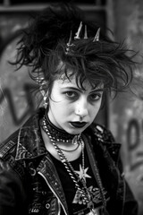 A young woman rebels with punk rock fashion and attitude from the 1980s