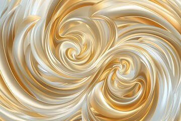 Golden Swirls of Luxurious Sophistication: A Celebration of Glamour