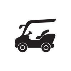 Golf car logo icon design vector illustration template