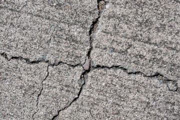 Textures with cracks on the cement floor