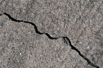 Textures with cracks on the cement floor