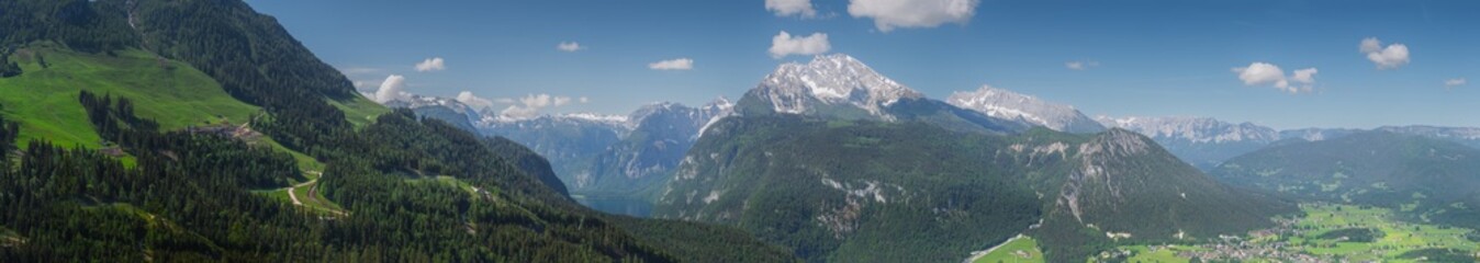 Watzmann mountain near Konigssee lake in Berchtesgaden National Park, Germany