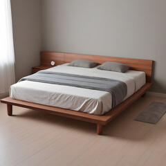 bed in bedroom